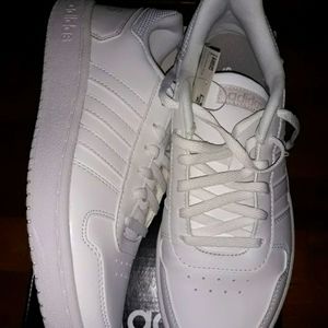 Adidas White Sneakers fits like size 8